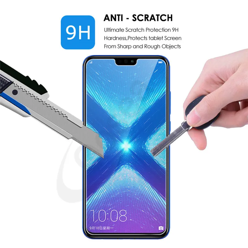 (2 шт. в упаковке) закаленное Стекло для huawei Honor 8X Экран защитная пленка 9 H Ultra Clear