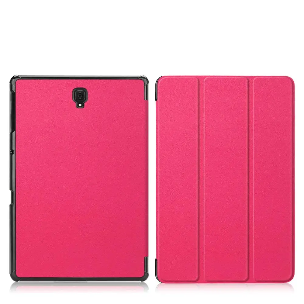 Ультратонкий чехол из искусственной кожи для samsung galaxy Tab A 10,5 SM-T590 T595 T597 чехол для планшета samsung galaxy Tab A 10,5 чехол - Цвет: T590-KST-Rose