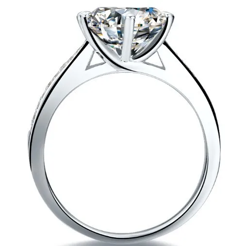 Perfect 1.5Ct Starlight Micro-pave Engagement Ring Nice Quality 925 Sterling Silver for Women | Украшения и аксессуары