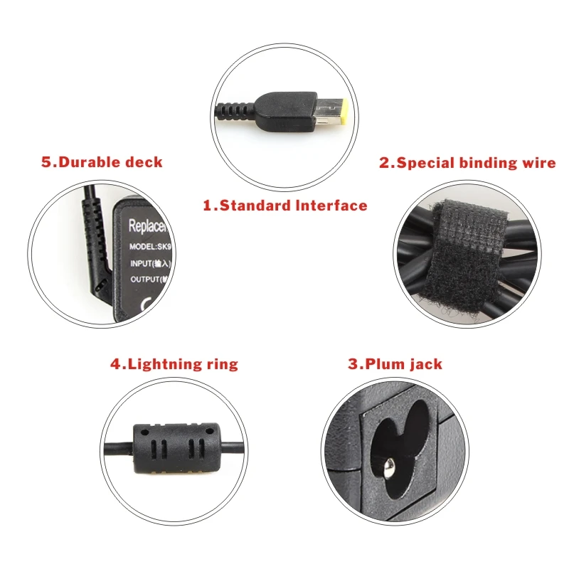 FDBRO 20V 3.25A AC / DC источник питания стандарт США зарядное устройство для ноутбука USB