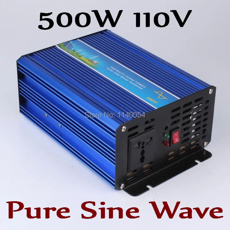 

500W off grid inverter, pure sine wave inverter for solar and wind system 110V DC to AC 100/110/120/220/230/240V