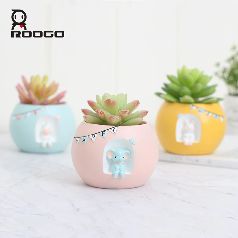Цветочный сад Roogo Фотофон современный красный желтый синий горшок для растений
