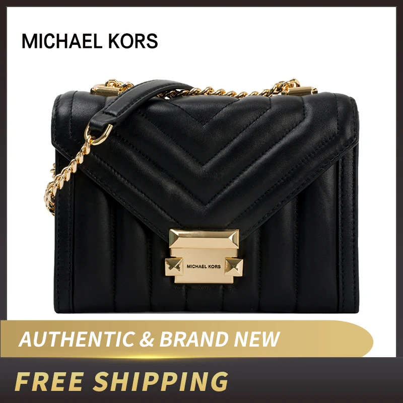 Маленькая Стеганая Кожаная Сумка-трансформер на плечо MICHAEL KORS Whitney 30F8GXIL1T | Багаж и