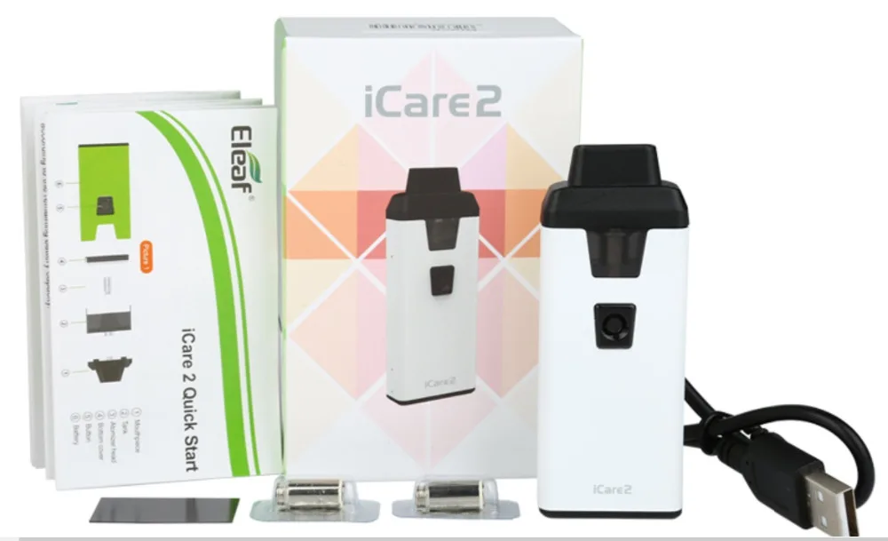 Eleaf ICare 2 стартовый комплект со встроенным аккумулятором 650 мАч и съемным резервуаром 2 мл Макс. Выход 15 Вт Eleaf ICare 2 комплекта Vape Kit