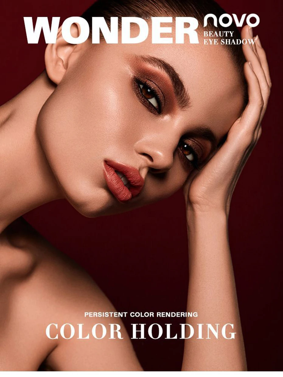 NOVO, 11 цветов, матовая, Обнаженная, металлическая, для глаз, тыква, вино, красная земля, палитра для макияжа, алмазная, телесная, основная, блестящие тени для век