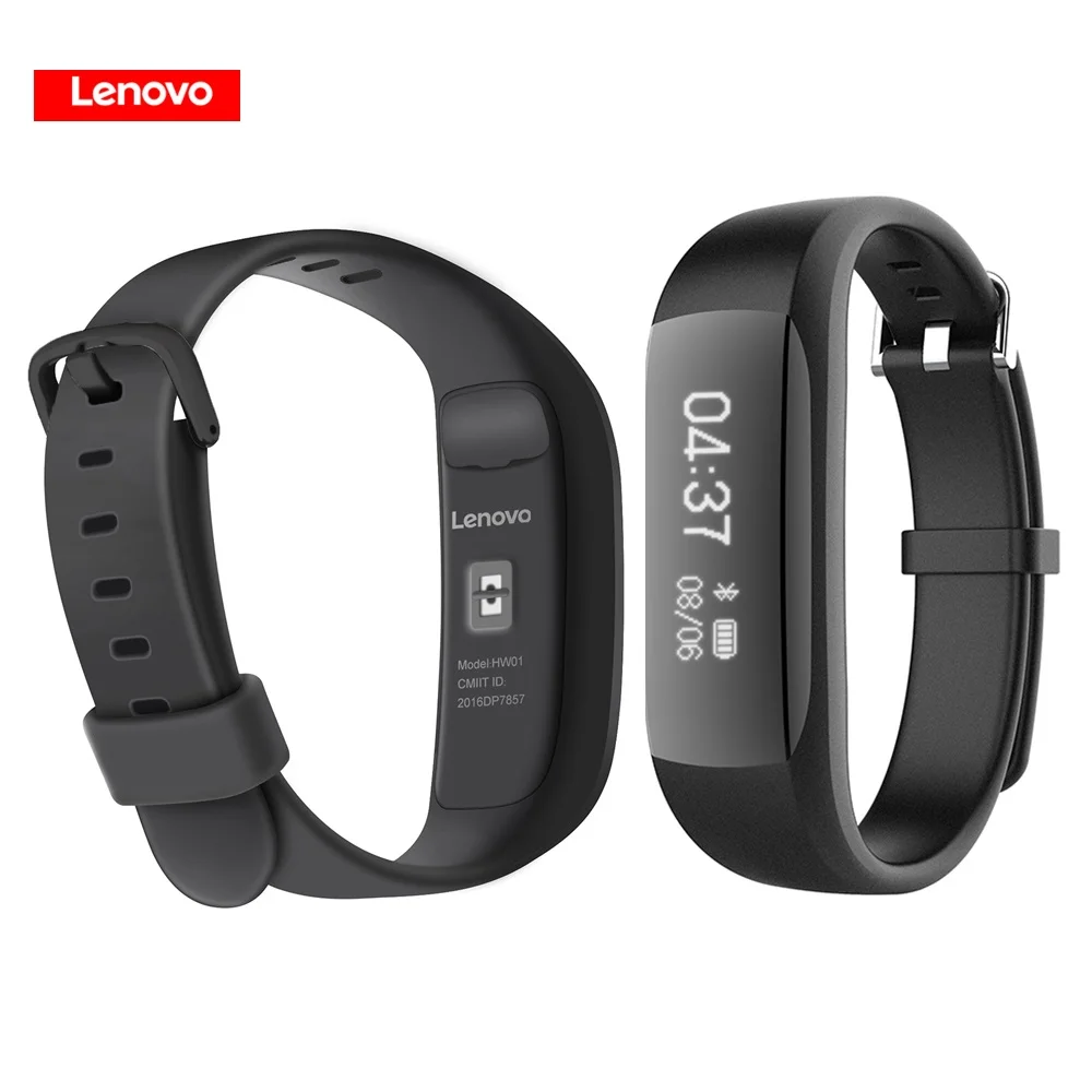 Original Lenovo HW01 Smart Band Wristband with Bluetooth 4.2 Heart Rate Moniter Pedometer Sports Fitness Tracker for Android iOS |