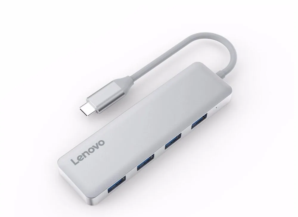 Lenovo C610 концентратор больше портов адаптер USB 4 в 1 конвертер Тип C 3 0 Lan сетевая