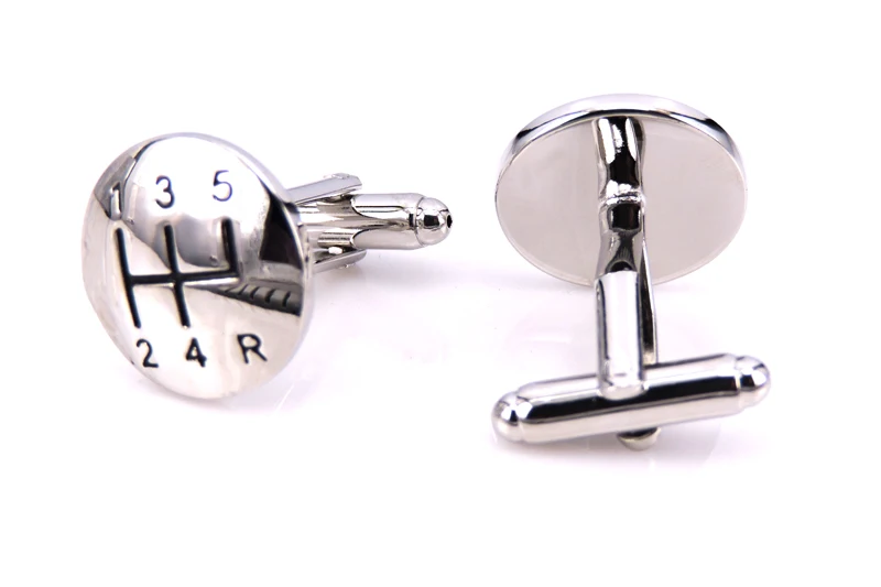 WN высококачественные серебряные запонки из нержавеющей стали с логотипом