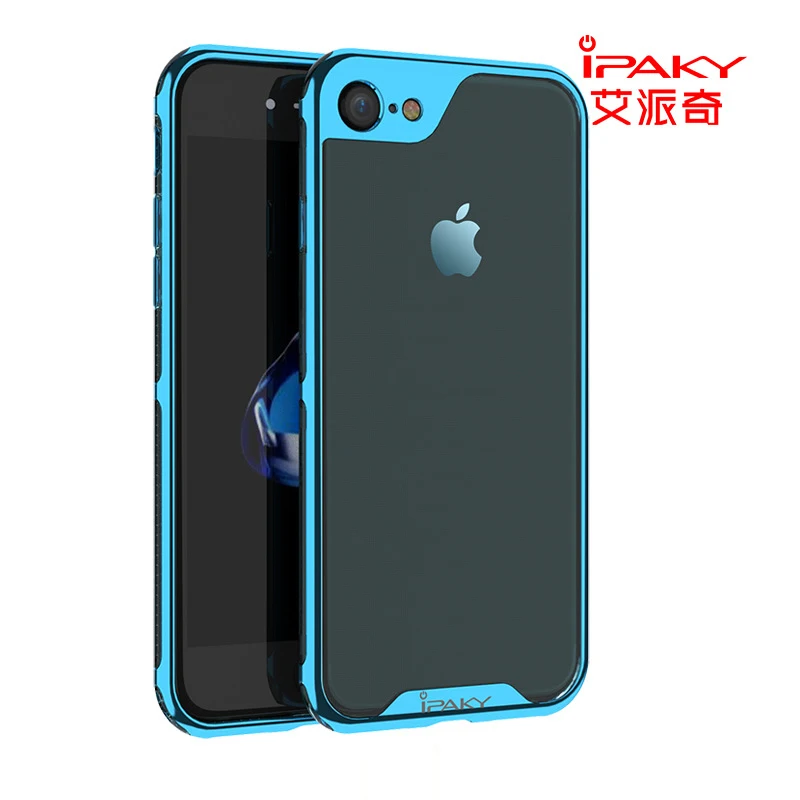 Чехол iPaky для iPhone 8 7 Plus X роскошная гальванизированная рамка из поликарбоната и