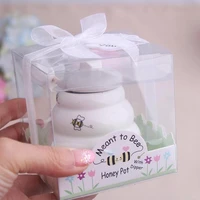 150setlot meant to bee ceramic honey pot wedding favor baby shower party birthday gift children guest gift present