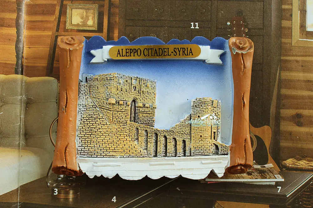 Сирия Алеппо цитадель туристический сувенир для путешествий 3D магнит на
