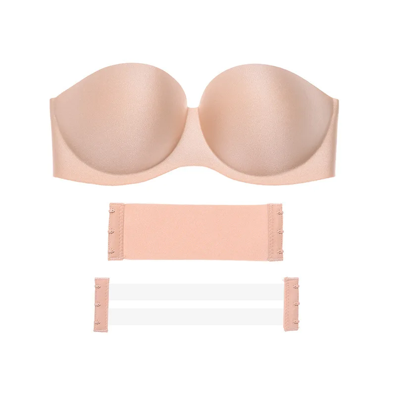 

Nickpuzi Sexy Push Up Invisible Bra Strapless Bras for Women Wedding Bralette Brassiere Bra Lingerie Underwear