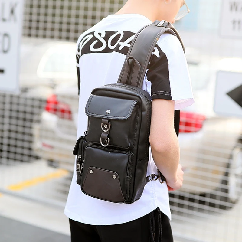 Tidog корейская модная Наклонная Сумка через плечо для отдыха нагрудная сумка|chest