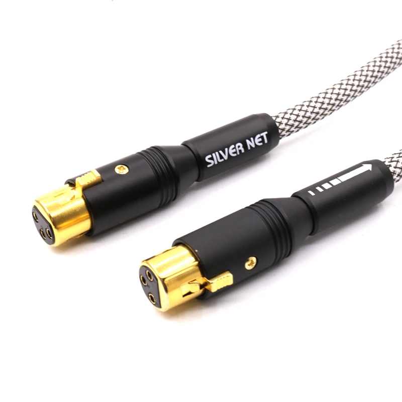 YTER QED Подпись посеребренный аудиокабель RCA штекер к XLR сбалансированный Женский