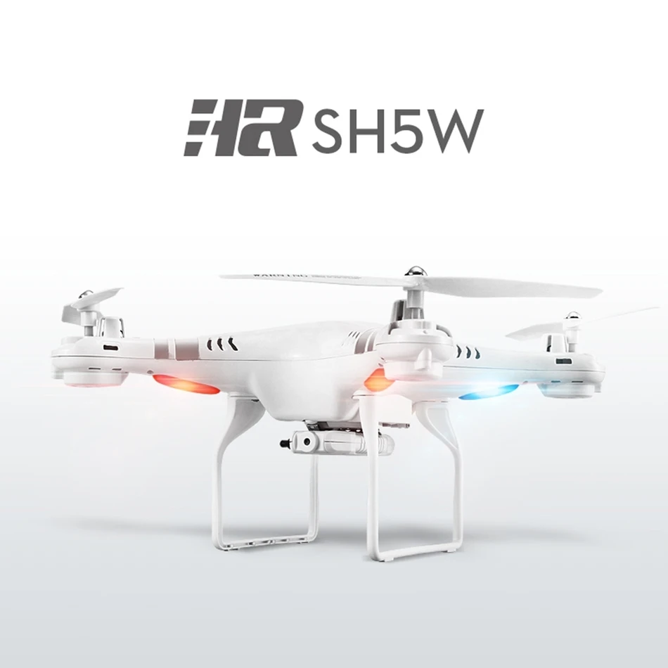 SH5W Радиоуправляемый Дрон 2 4 МП камера WiFi FPV 120G 4CH 6 осевой гироскоп квадрокоптер RTF