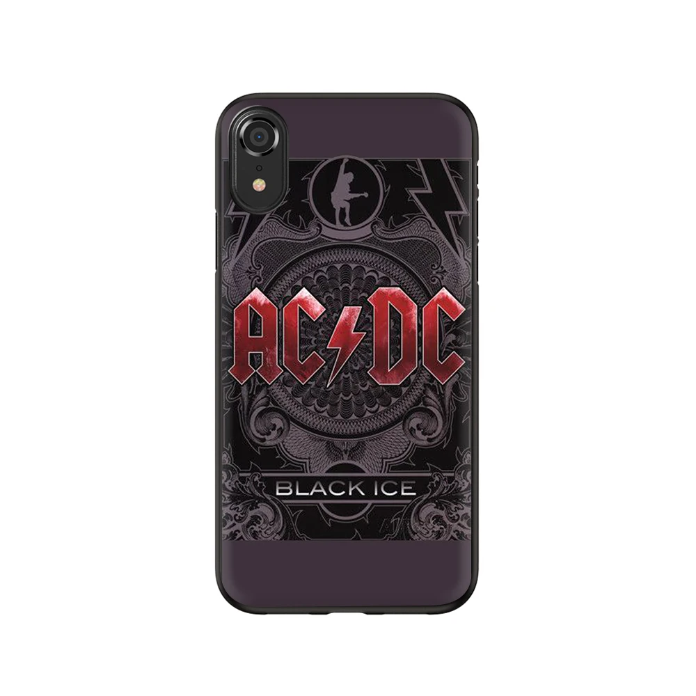 Ac dc acdc ТПУ Мягкий силиконовый чехол-накладка для Apple iPhone 5 5S SE 6 6S 7 8 Plus X XR XS 11 Pro Max - Цвет: B12