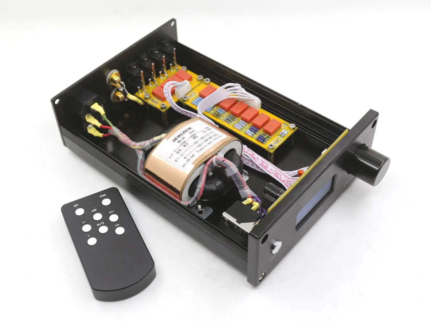 GZLOZONE HIFI Remote 128 шагов объемный предусилитель 2 канальные чистые резисторы реле