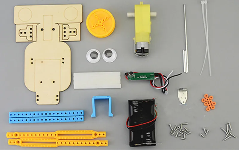 Happyxuan 2019 новый голос управление DIY Электрический собрать прогулки робот Комплект