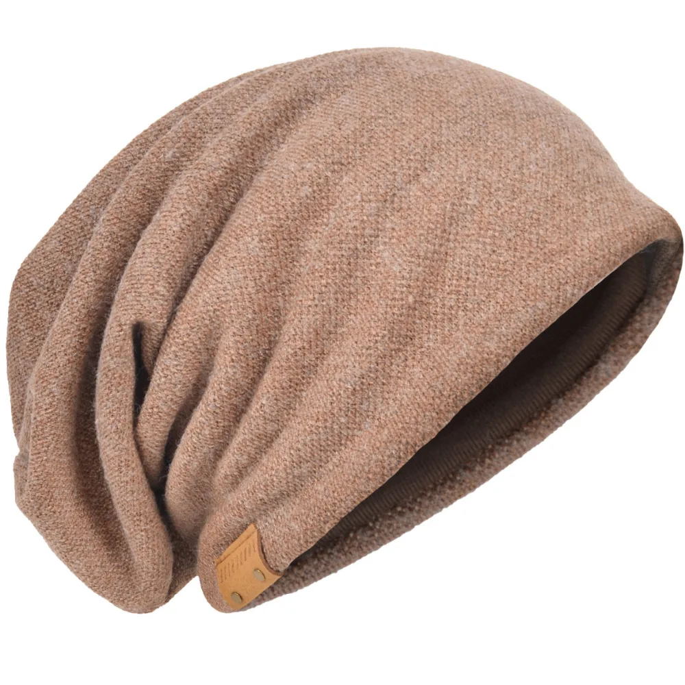 HISSHE Для мужчин зимняя шапочка классический вязать Сутулиться Beanie Кепки для s Wo