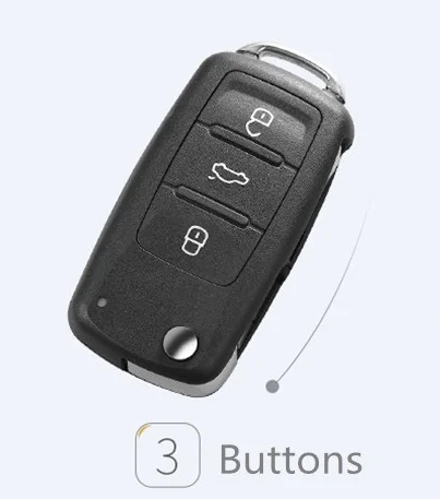 Мягкий ТПУ чехол для автомобильного ключа VW Volkswagen Skoda Tiguan Passat Jetta Golf Polo Beetle