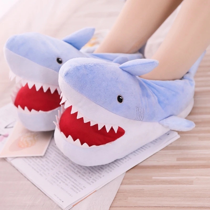 

Soft Cartoon Shark Slipper Plush Toys Stuffed Animals Shark Toy For Women Girls