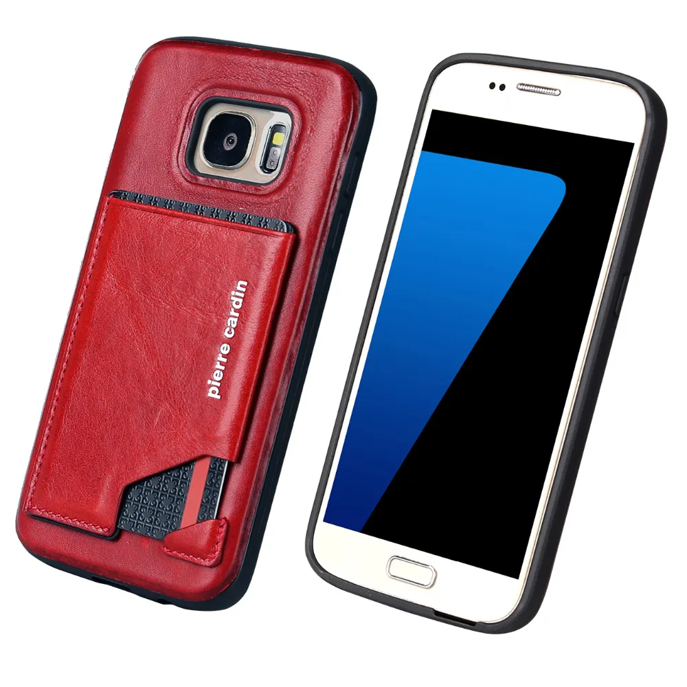 Для samsung S7 S7 край телефона casepierre Карден подлинной кожаный чехол тонкая кредитница кожаный флип-кейс с подставкой жесткий чехол