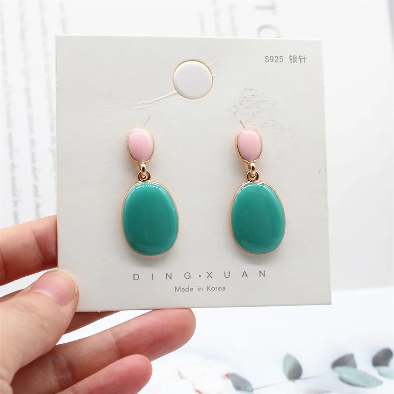 Серьги капельки женские корейские популярные нестандартные 2019|Серьги-подвески| |