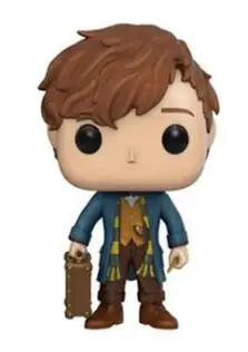 Newt01 with box Фильм Гарри Поттер Гермиона Рон Добби Луна персонажи Ньют 10 см Виниловая кукла Фигурка Коллекция Модель игрушки - Цвет: Newt01 with box