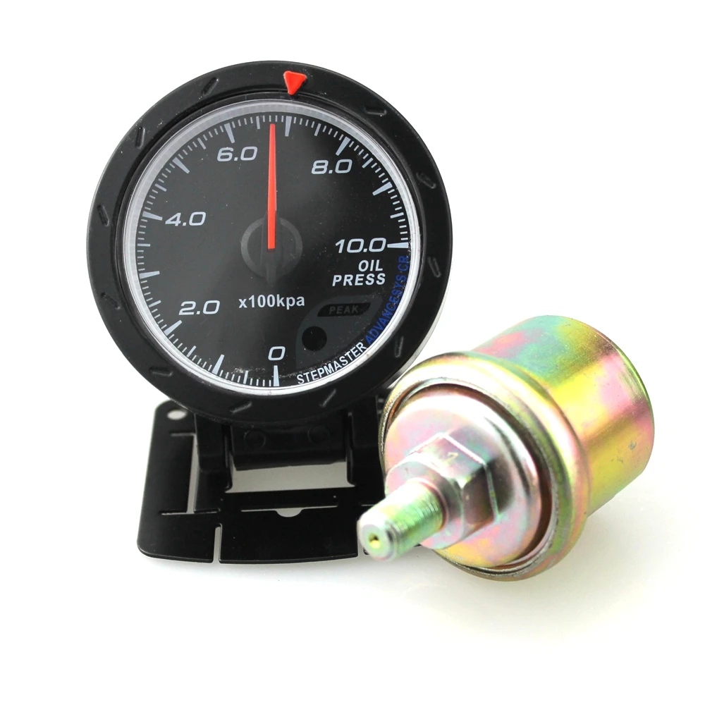 Автомобильный измеритель давления масла черная LED лампа 60 мм|fit|fit stylefit led |