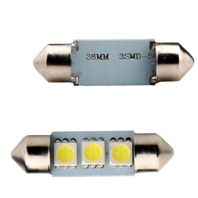 Светодиодная лампа для автомобиля C5W 5050 3 Smd 3Smd 31 мм 36 39 41 Dc 12 В | Автомобили и