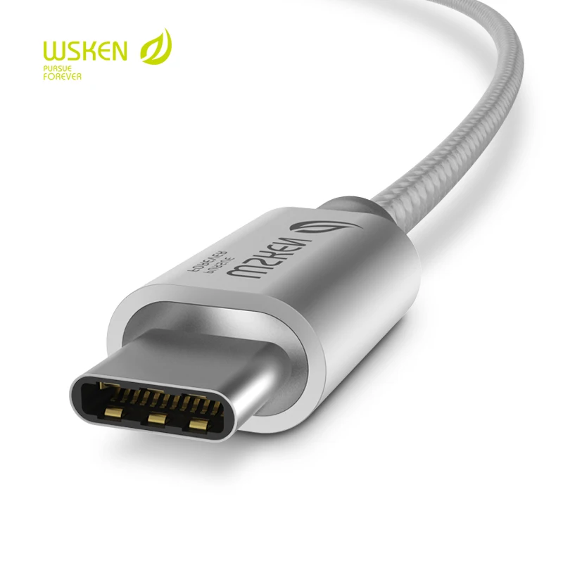 WSKEN usb type C 2 0 кабель для быстрой синхронизации и зарядки OnePlus Nexus 6P 5X ZUK Z1 Xiaomi 4c 5 Z9 Max