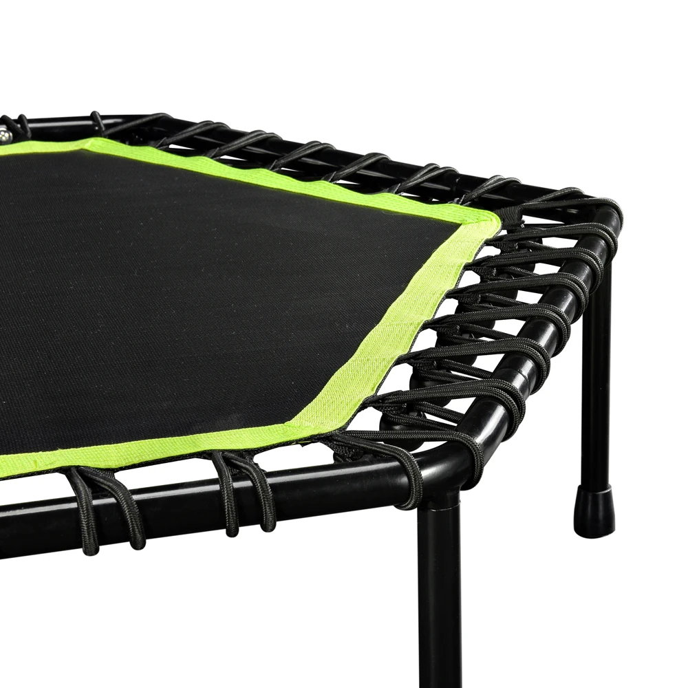 48(inch) Adult fitness trampoline Hexagonal elastic rope with armrest ultra-quiet bouncing bed Fitness assistant | Спорт и