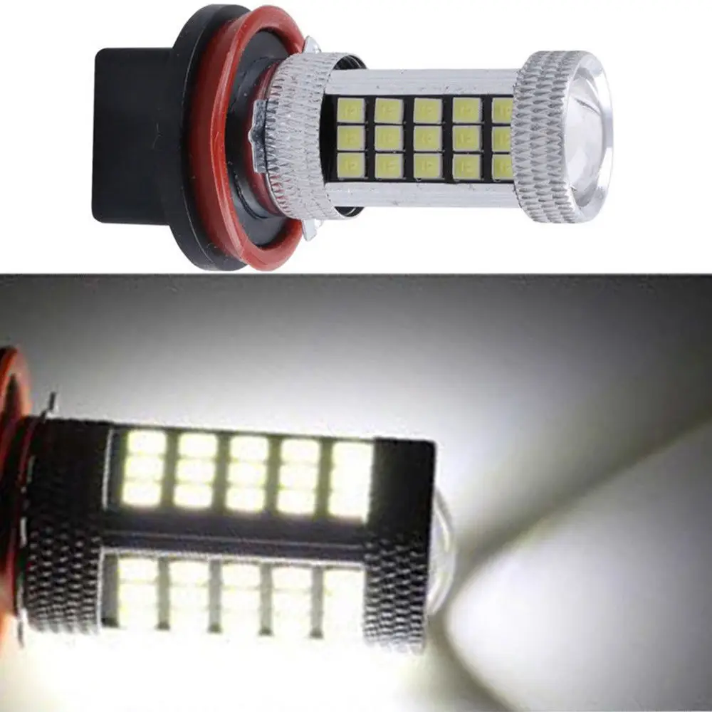 2 шт. H11 H8 66 SMD светодиодный белые 2835 Canbus без ошибок противотуманные светильник ры
