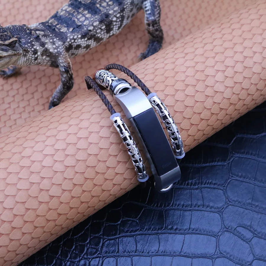 Для Fitbit Alta HR ремешок из натуральной кожи Браслет замена Ретро часы для Bandje