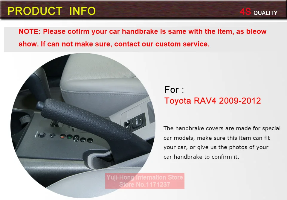 Yuji-Hong автомобильный чехол для ручного тормоза для TOYOTA RAV4 2009~ 2012 натуральная кожа DIY авто-Стайлинг кожаный чехол ручки ручного тормоза