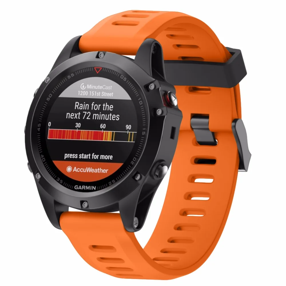Ремешок силиконовый для наручных часов шириной 26 мм браслет Garmin Fenix 3 Band уличный