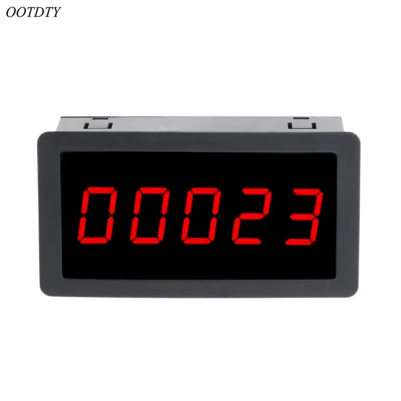 OOTDTY DC 12-24V Красный 5 цифр 0 56 &quotсветодиодный панельный счетчик метр вверх плюс 0-99999