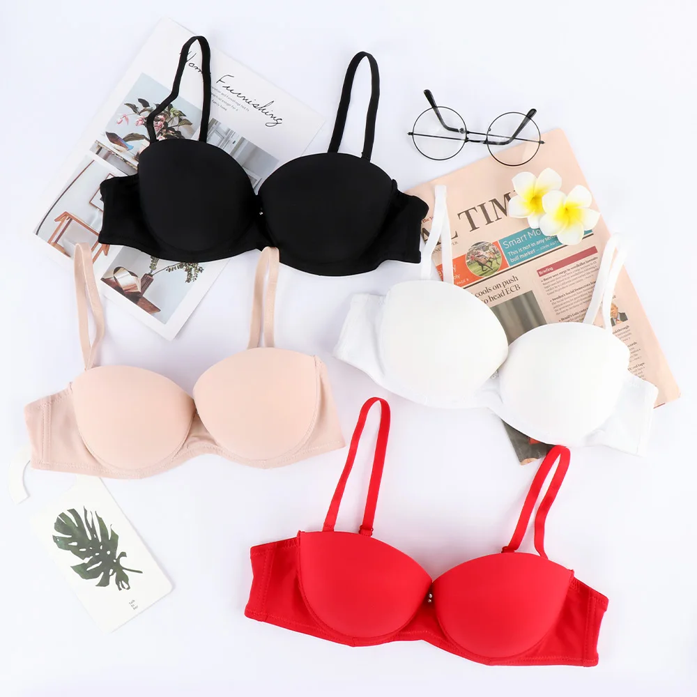 Женский бесшовный бюстгальтер с мягкими краями пуш-ап дышащее удобное невидимое