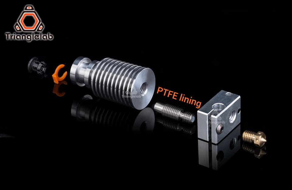 Trianglelab Highall-metal v6 hotend j-головка Hotend теплоотвод блок теплоотвод V6 насадка для E3D HOTEND для PT100