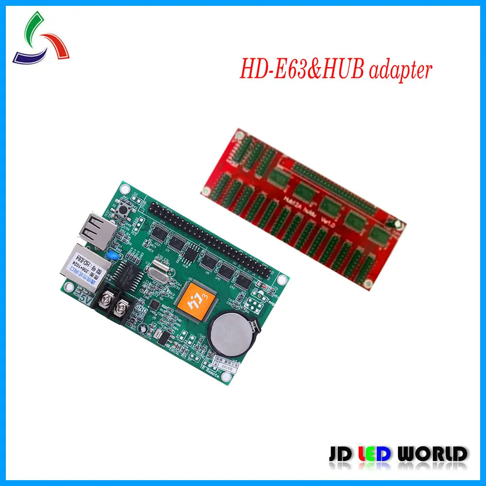 HD-E64 порты Ethernet + карта контроллера светодиодного экрана с U-диском и двумя