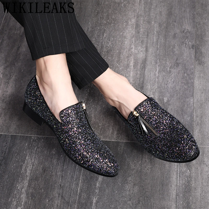 Лоферы Мужские туфли для вечеринок Свадебные Мужская модельная обувь Sepatu