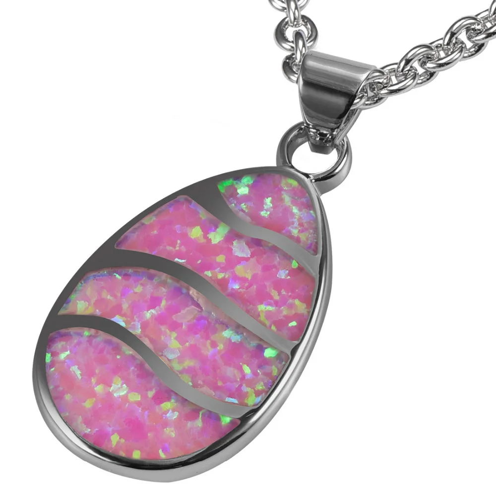 

Pink Fire Opal 925 Sterling Silver Pendant P187