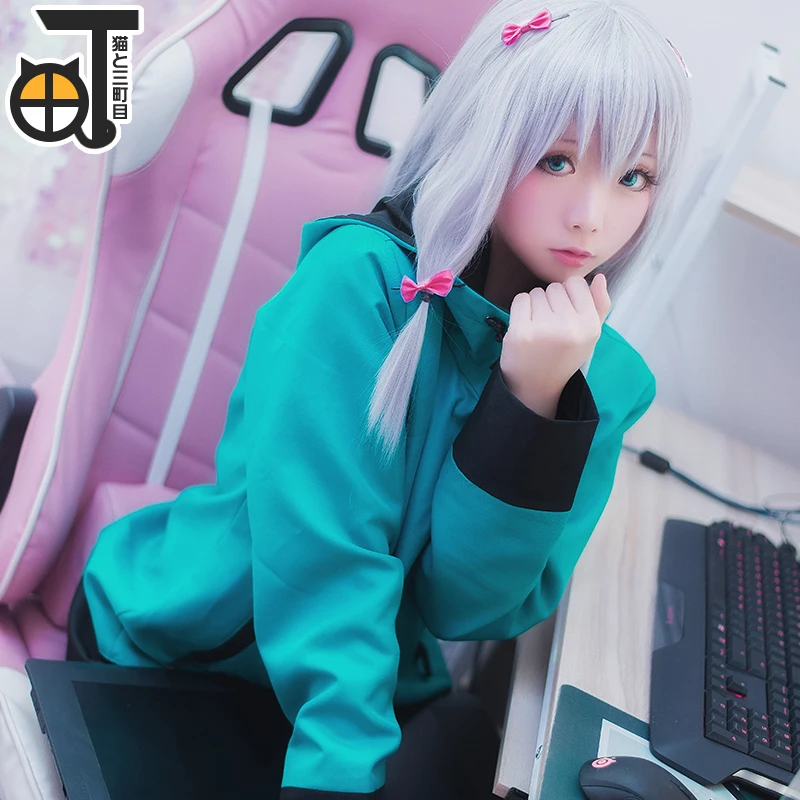 Высококачественная модная повседневная аниме куртка для косплея Izumi Sagiri Cos милый