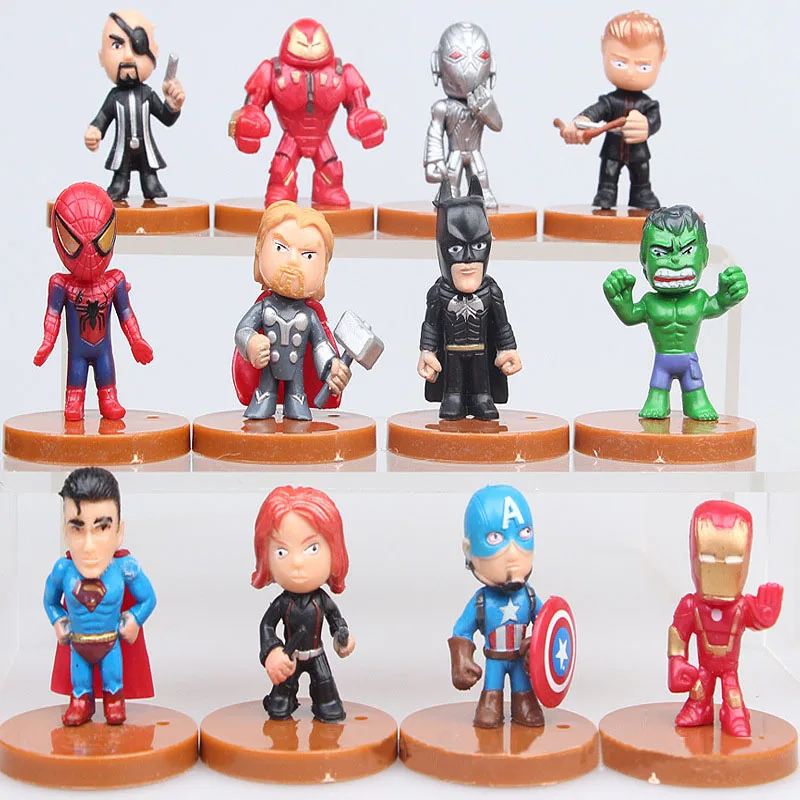 Мстители Super Hero фигурку игрушки горячей фильма мстители человек-паук Бэтмен Ironman