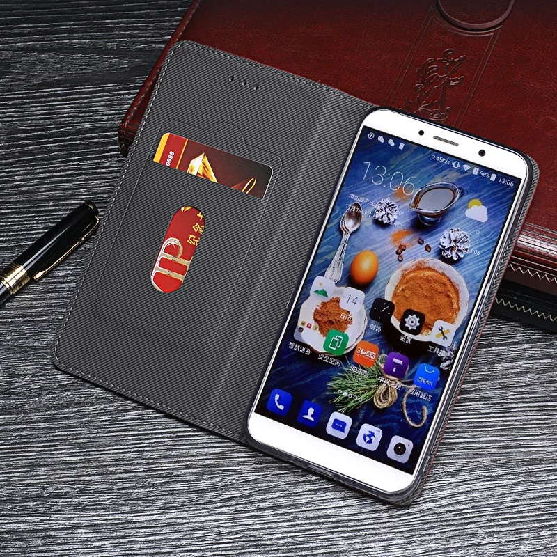 ITien Премиум Флип ПУ Прочный кожаный защитный чехол для ZTE Axon 7 Max Mini TPU силиконовый