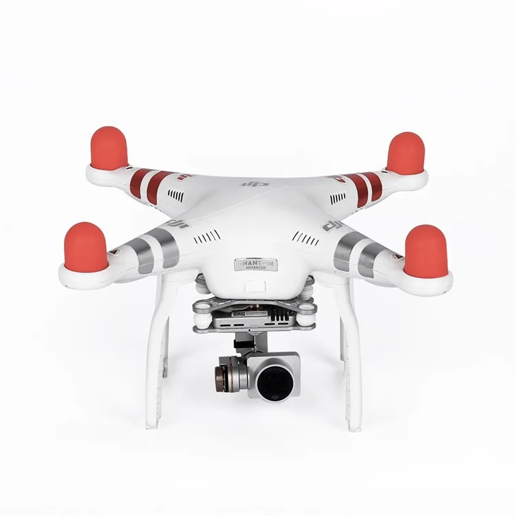 red 4 шт. Пылезащитная крышка двигателя для DJI Phantom 2 Pro 4A 3A 3P 3S SE 4 силиконовый чехол Аксессуары для защиты - Color: red