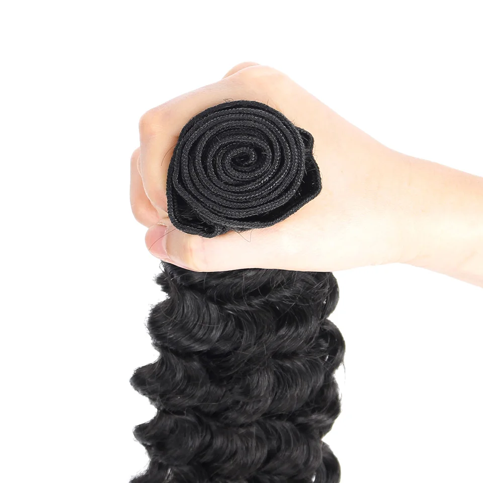 YVONNE бразильская глубокая волна Виргинские волос 1/4 пряди натуральные кудрявые - Фото №1