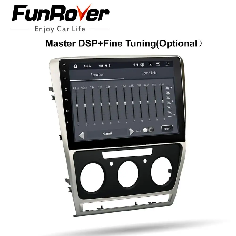 Funrover 2.5D + IPS 2 din радио автомобильный dvd мультимедийный плеер Android 9 0 навигация gps для