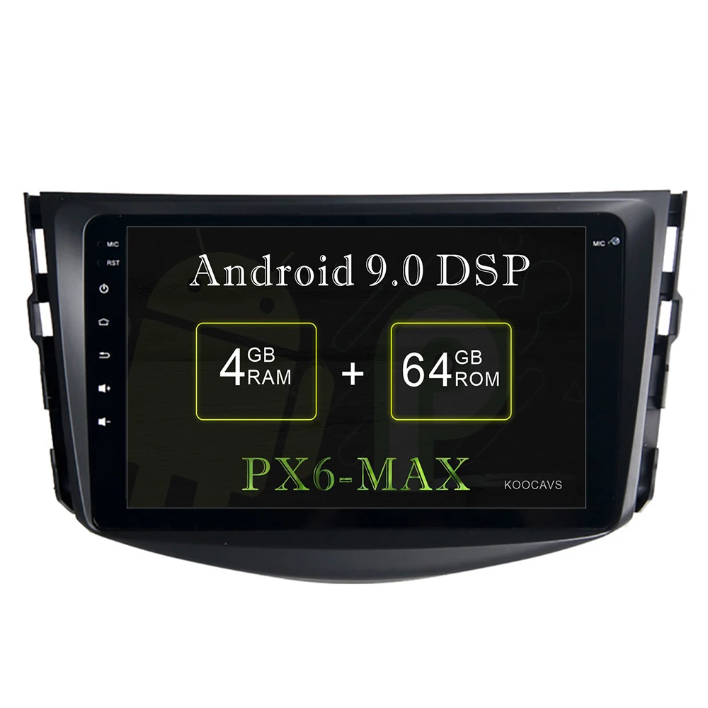 

KOOCAVS 8" IPS Android 9.0 Car GPS Radio Player for Toyota RAV4 GPS 2009 2010 2011 2012 with 4GB+64GB Stereo Multimedia Headunit
