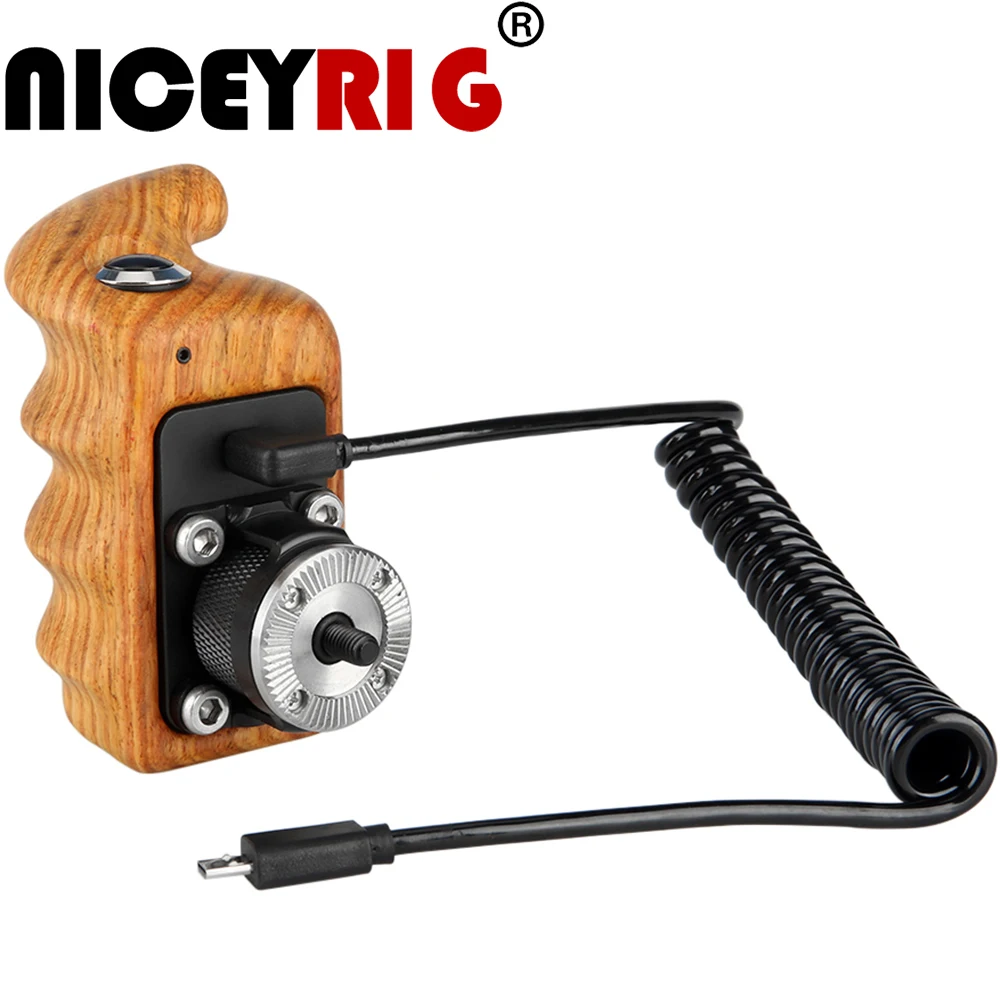 NICEYRIG деревянная ручка для камеры клетка цифровой зеркальной ARRI Rosette Video ВКЛ./ВЫКЛ.